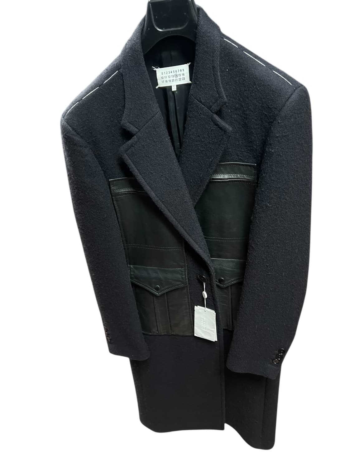 명작 마르지엘라 15AW 레더패널 롱 싱글 코트 54 상품이미지6