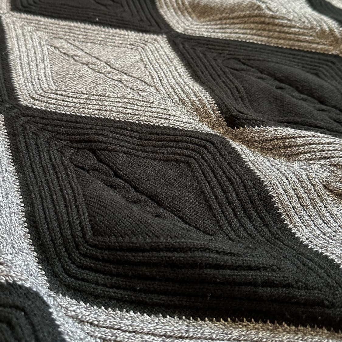 Seve wool argyle knit sweater  상품이미지4