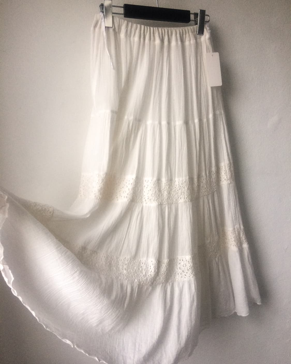 Lace layered point long skirt 상품이미지2
