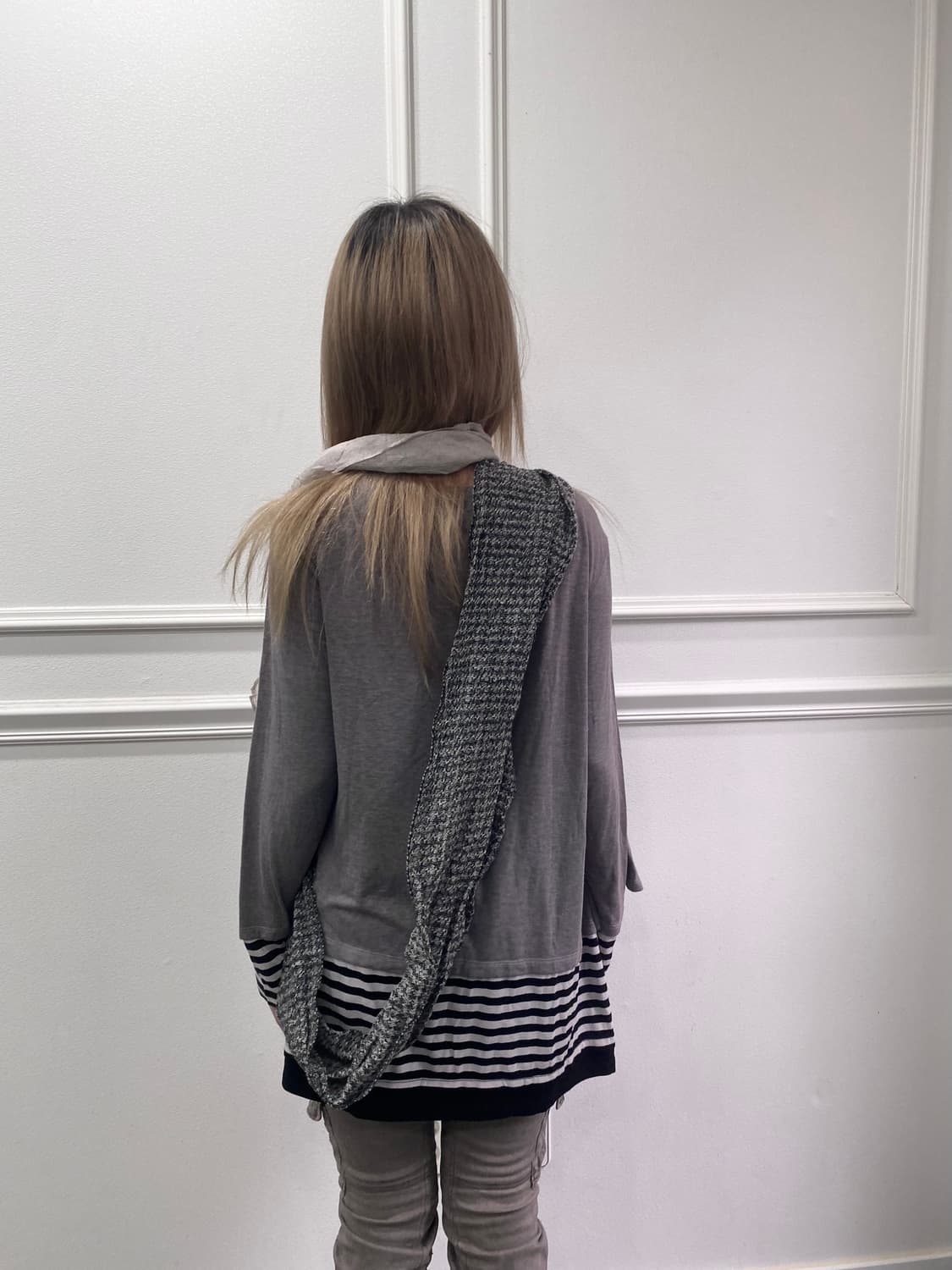 Y2K Gothic Print Cardigan Layered Sleeve 상품이미지5