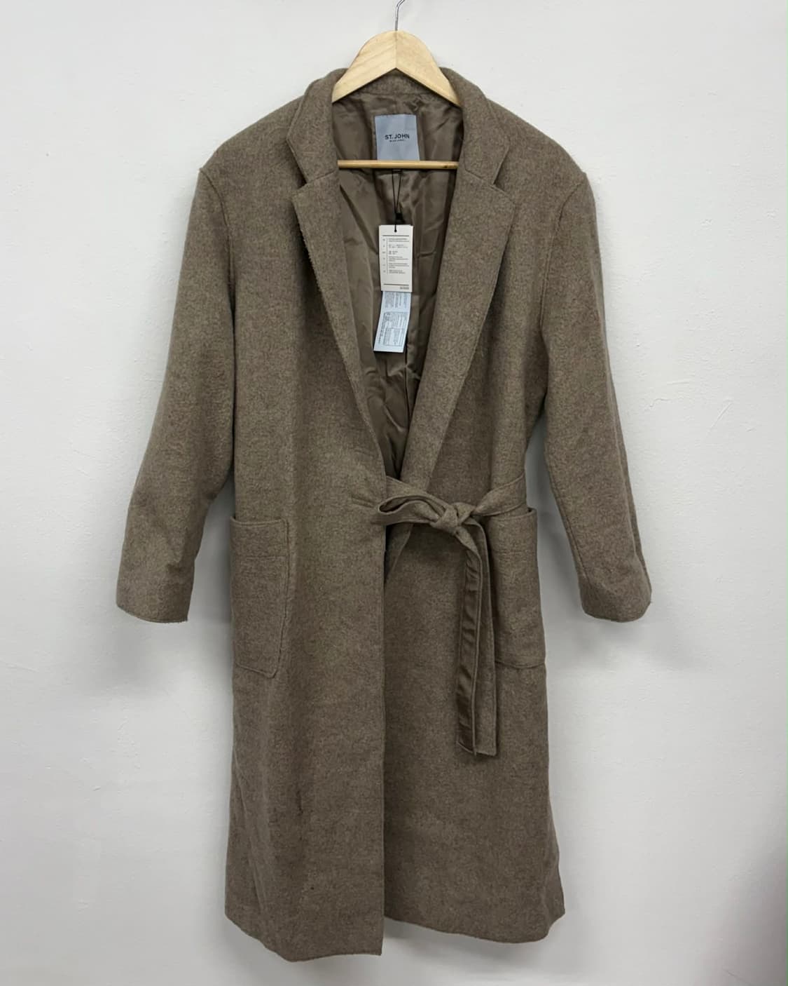 [XL] 21fw st.john 센존 블루라벨 새상품 앙고라 램스울 코트 상품이미지1