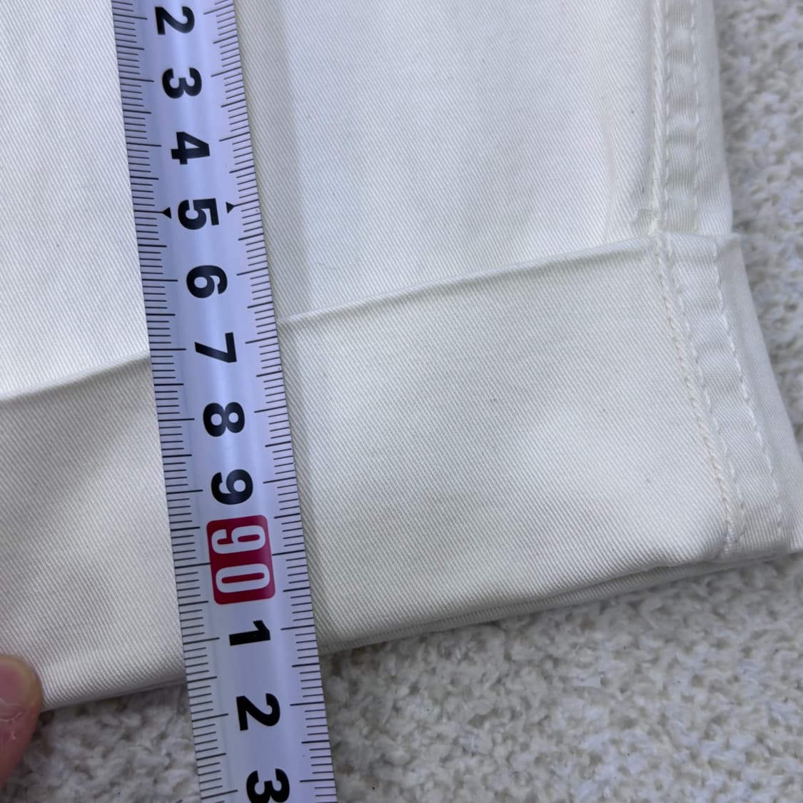 EU40 자라 화이트 청바지 0306E 상품이미지7