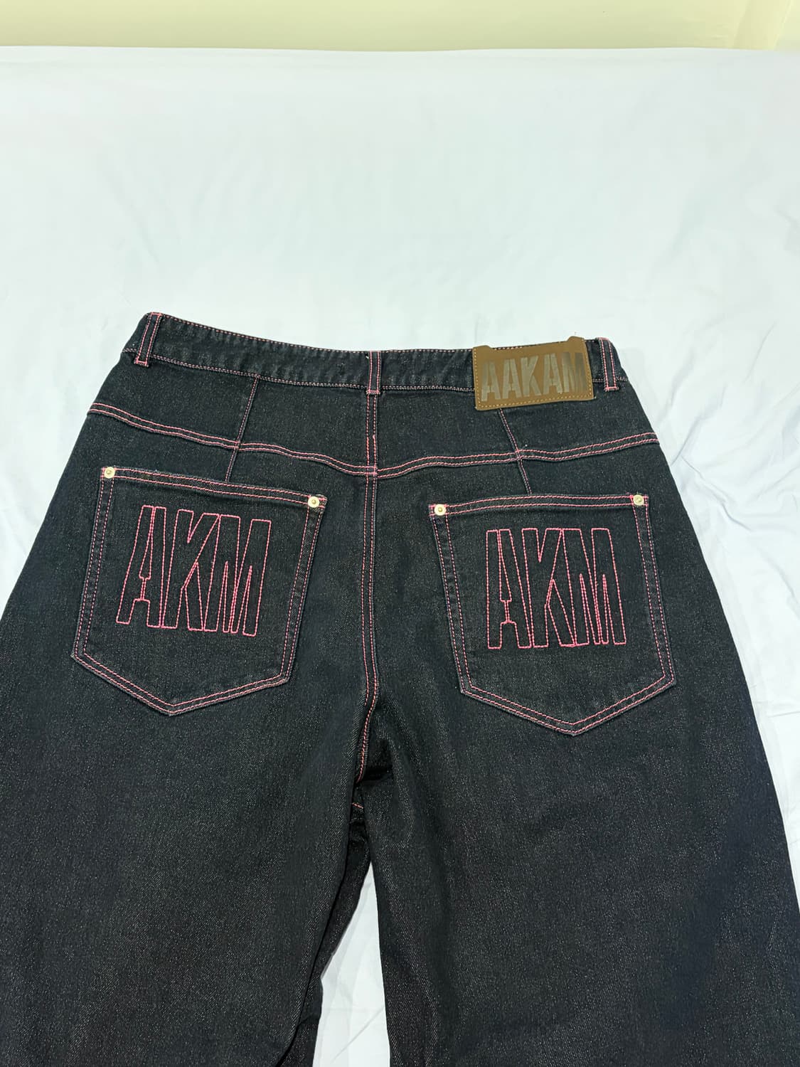 Stitched Denim Pants (Dark Blue)  상품이미지4