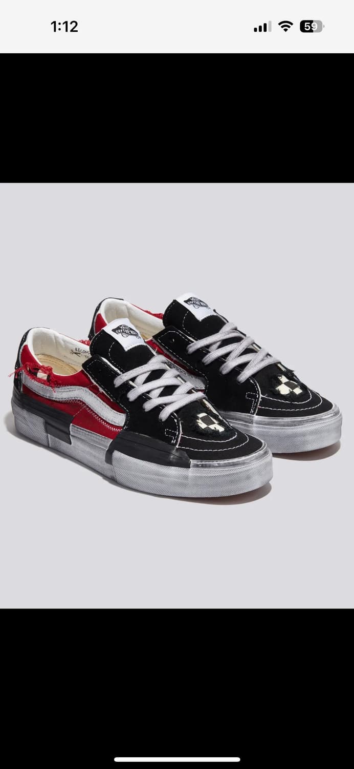 반스 스케이트 리컨스트럭트 블랙 레드 상품이미지8