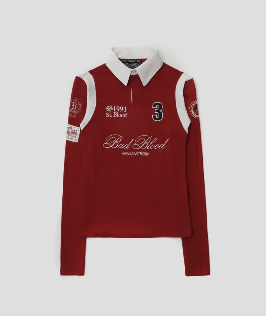 Badblood - 세인트 블러드 럭비 셔츠 슬림핏 상품이미지1