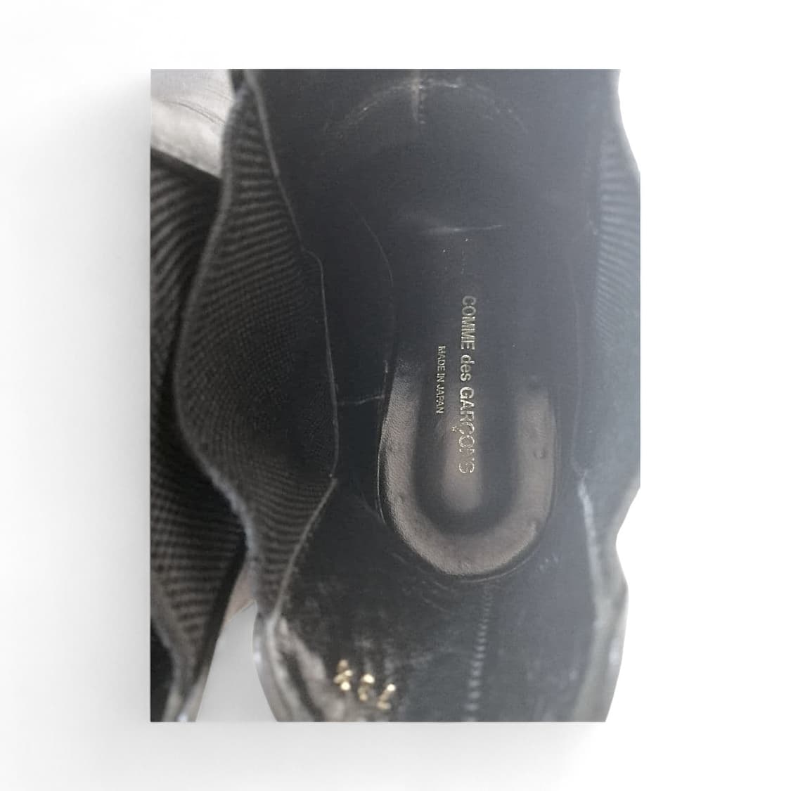 꼼데가르송 레더 사이드고어 첼시 부츠 상품이미지8