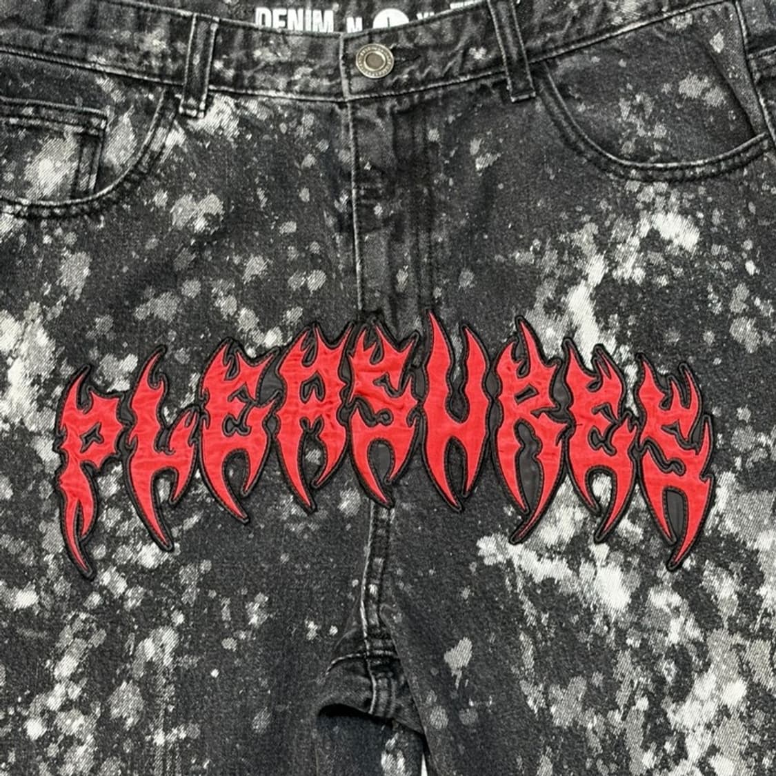 EXTRAORDINARY 스플래터 워싱 데님진 L 상품이미지3