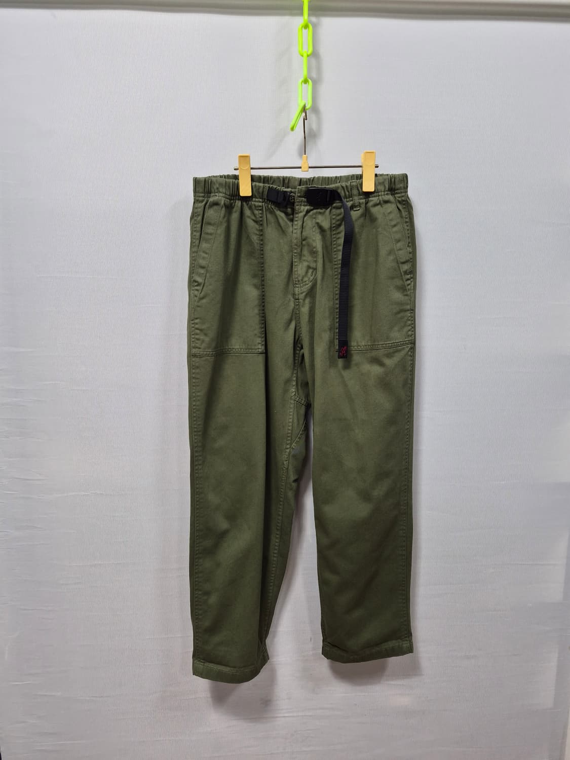 그라미치 카키 벨티드 팬츠 남성M 상품이미지1