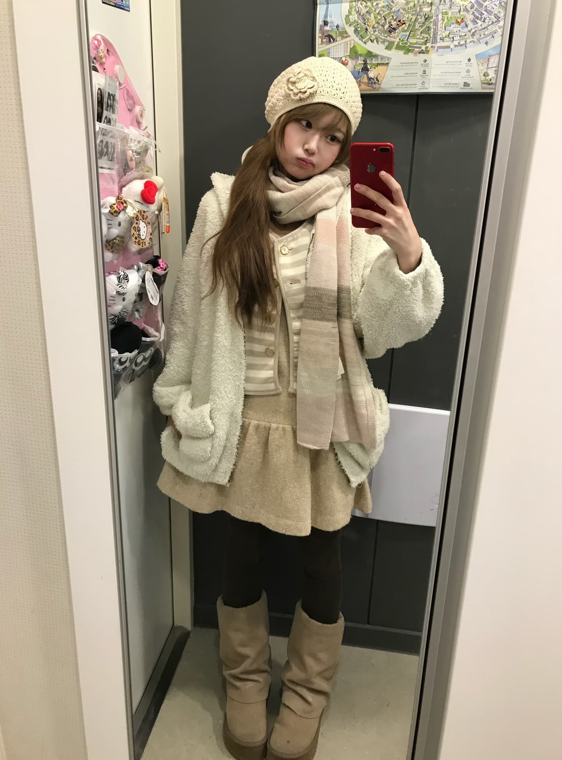 버버리 리즈리사 리본 포켓 베이지핑크 니혼진 코디세트 상품이미지1