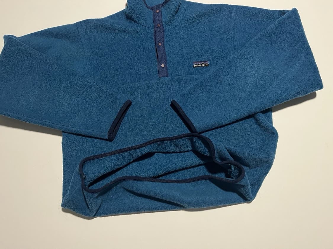 80s 파타고니아 신칠라 스냅-T 블루/네이비 USA 상품이미지6