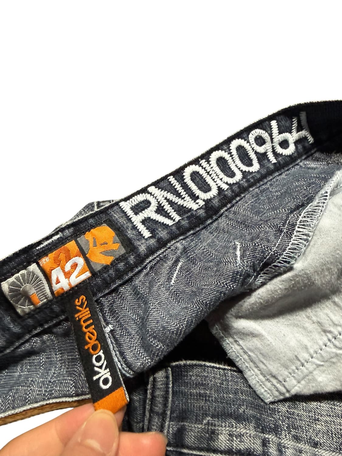 Akademiks 아카데믹스 워시드 데님팬츠 상품이미지4