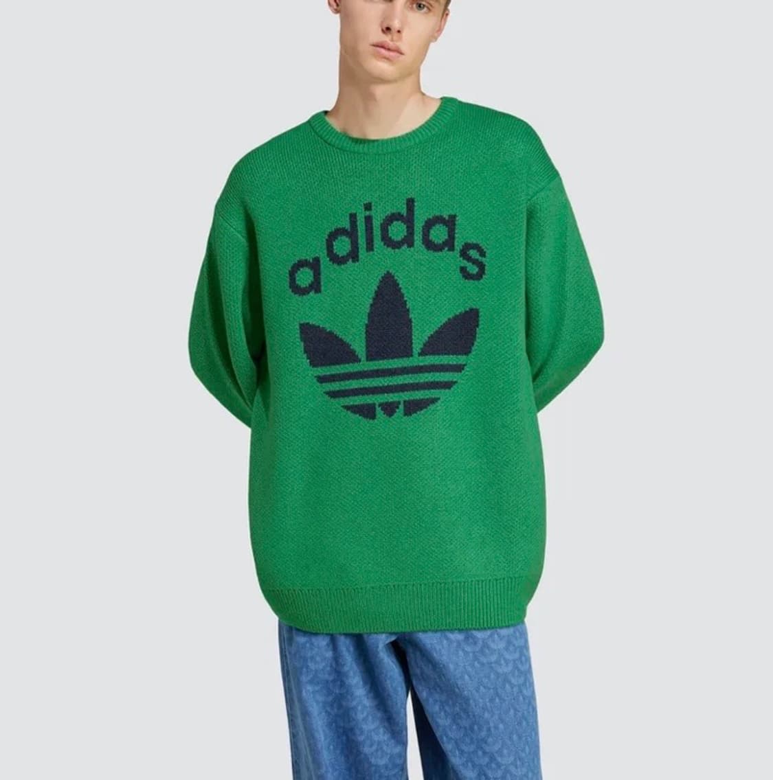 [2XL/XXL] 아디다스 70s 크루넥 니트 스웨터 / 그린 상품이미지1