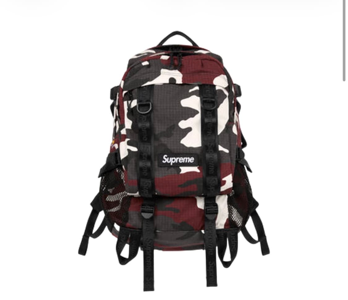슈프림 백팩 레드 카모 - 26SS 상품이미지1
