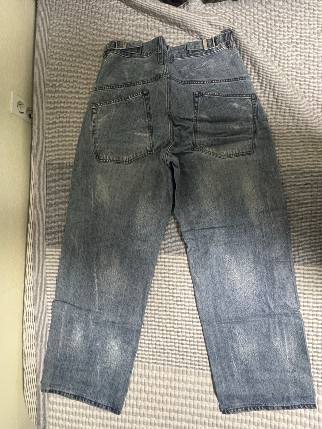 Yiyae 코팅 블루 워싱 데님 라지사이즈 상품이미지2
