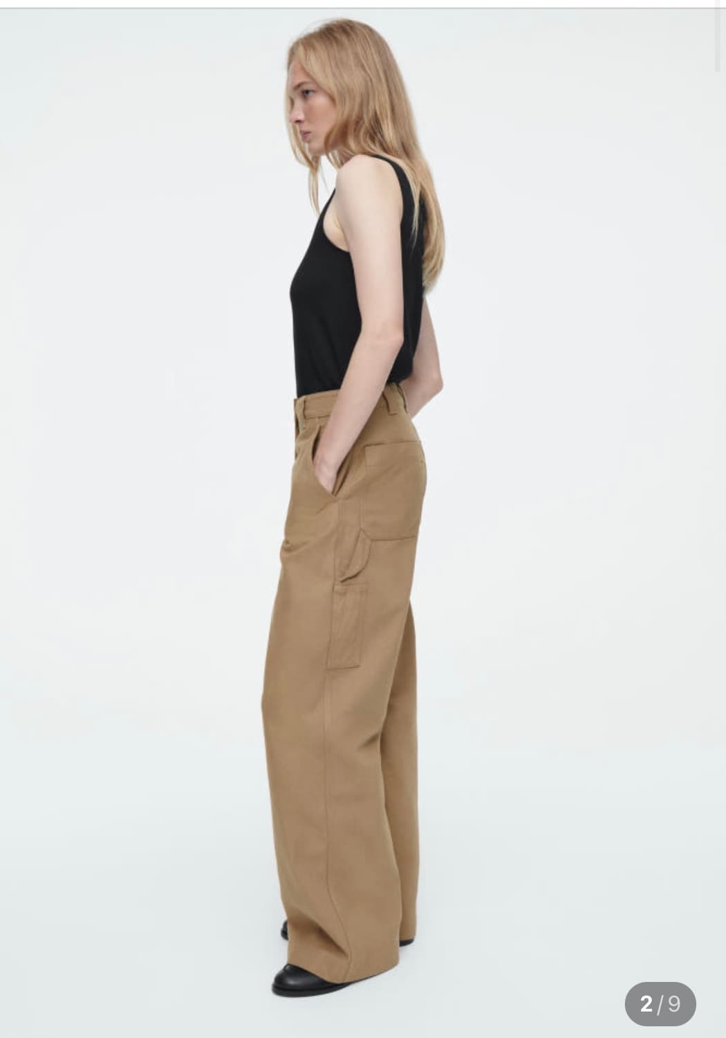 cos 코스 와이드 레그 캔버스 유틸리티 팬츠 상품이미지1