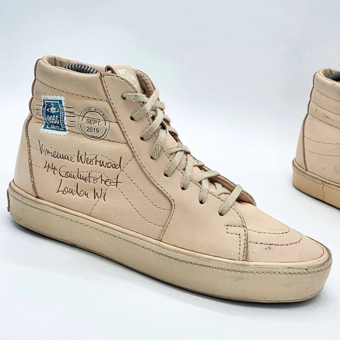  반스 X 비비안웨스트우드 스케이트하이 내츄럴 레더 (230)   상품이미지5