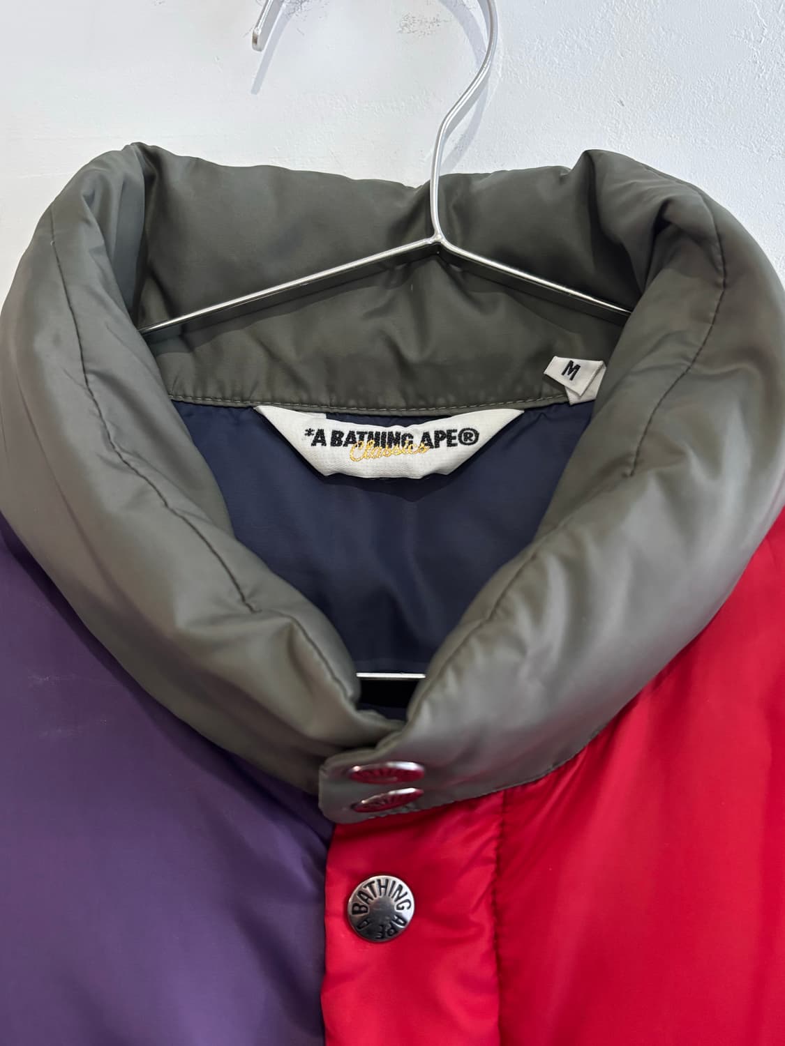 Bape colorblock down jacket 상품이미지3