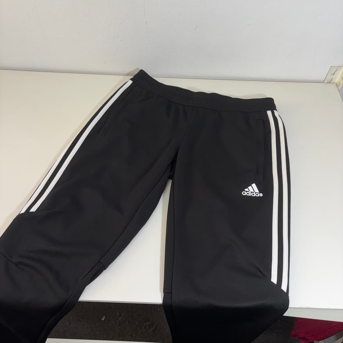 M 아디다스풋볼 블랙 머슬핏 CLIMACOOL 트레이닝 축구팬츠 상품이미지1