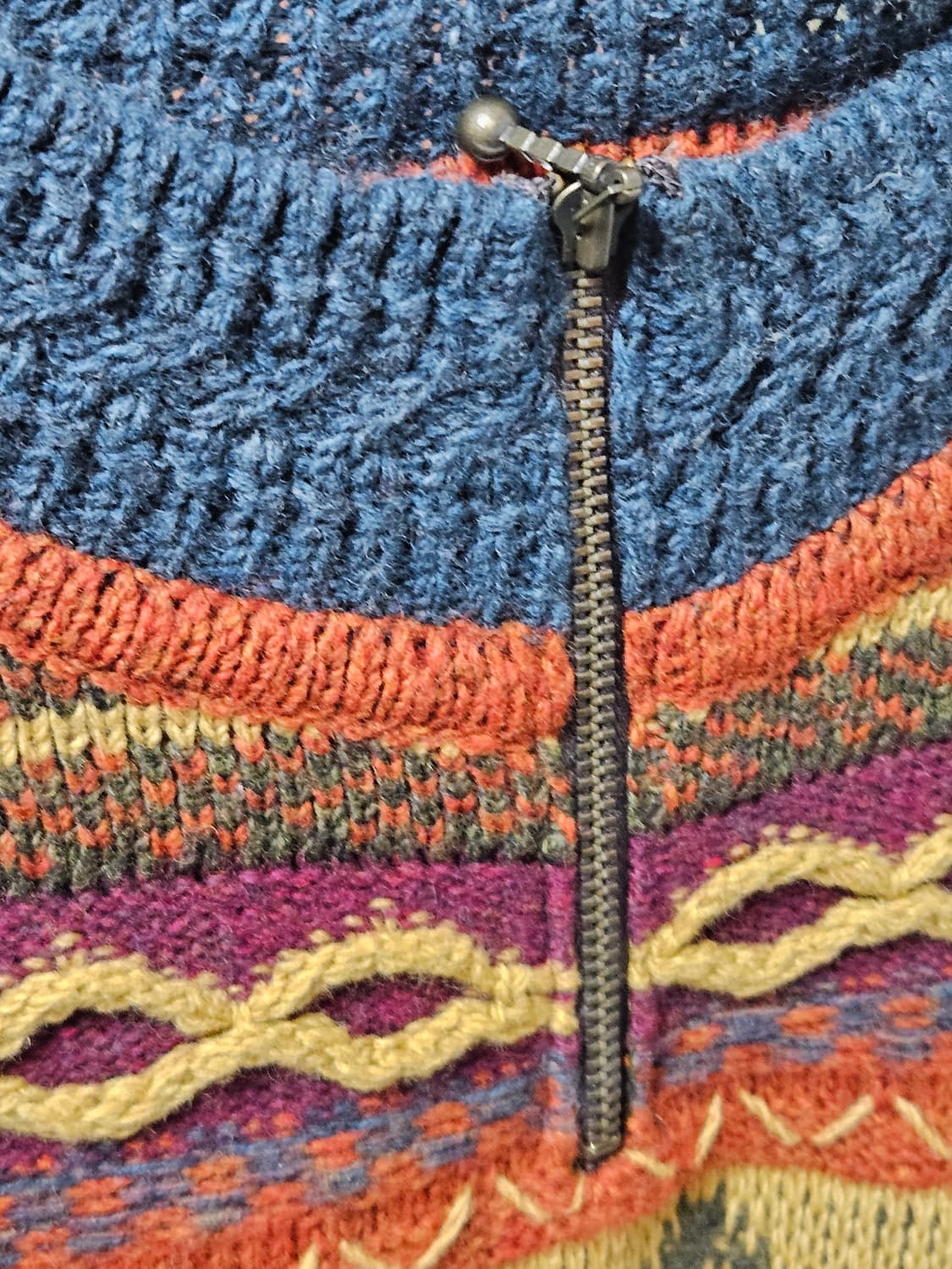 스노위피크 뉴질랜드 빈티지 반집업 니트/snowypeak 상품이미지3