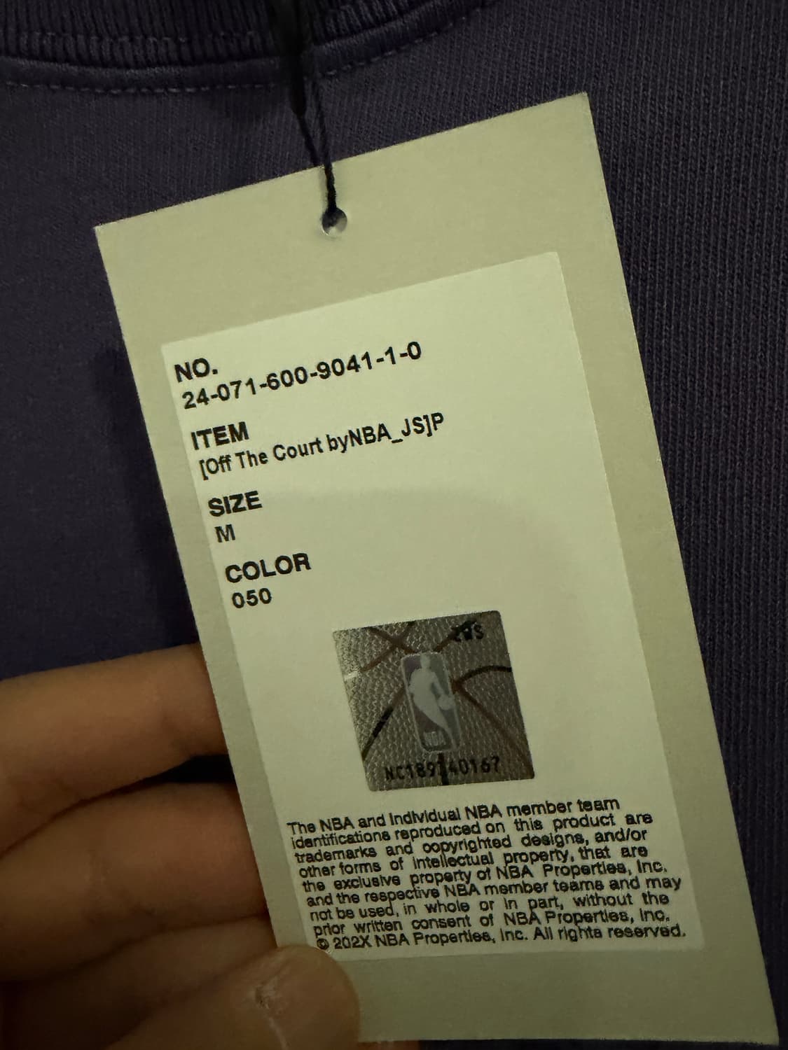 NBA Los Angeles Lakers 워시드 티셔츠 상품이미지3