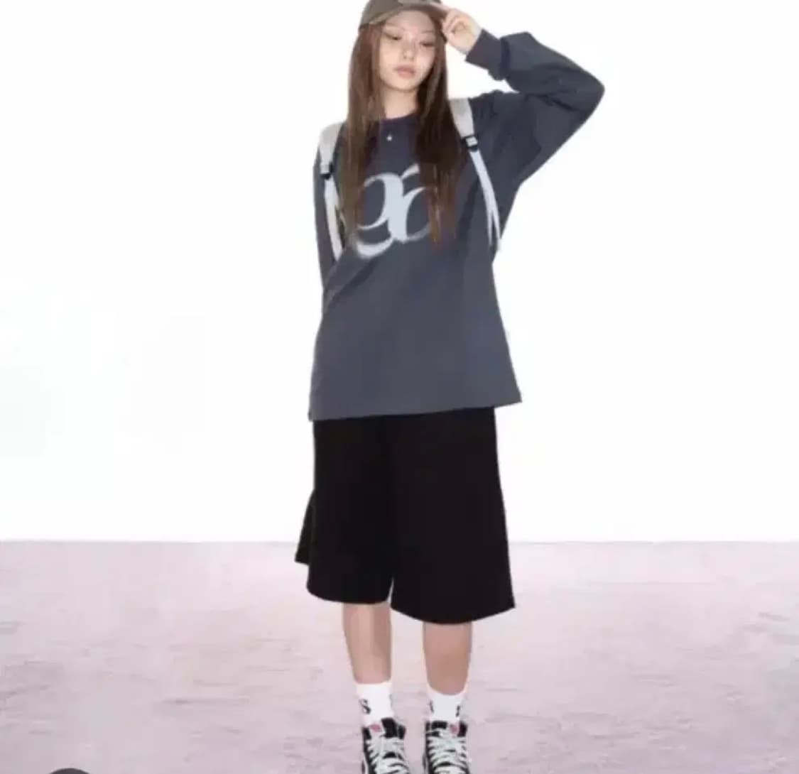 애즈온 베베 롱슬리브 챠콜 상품이미지1