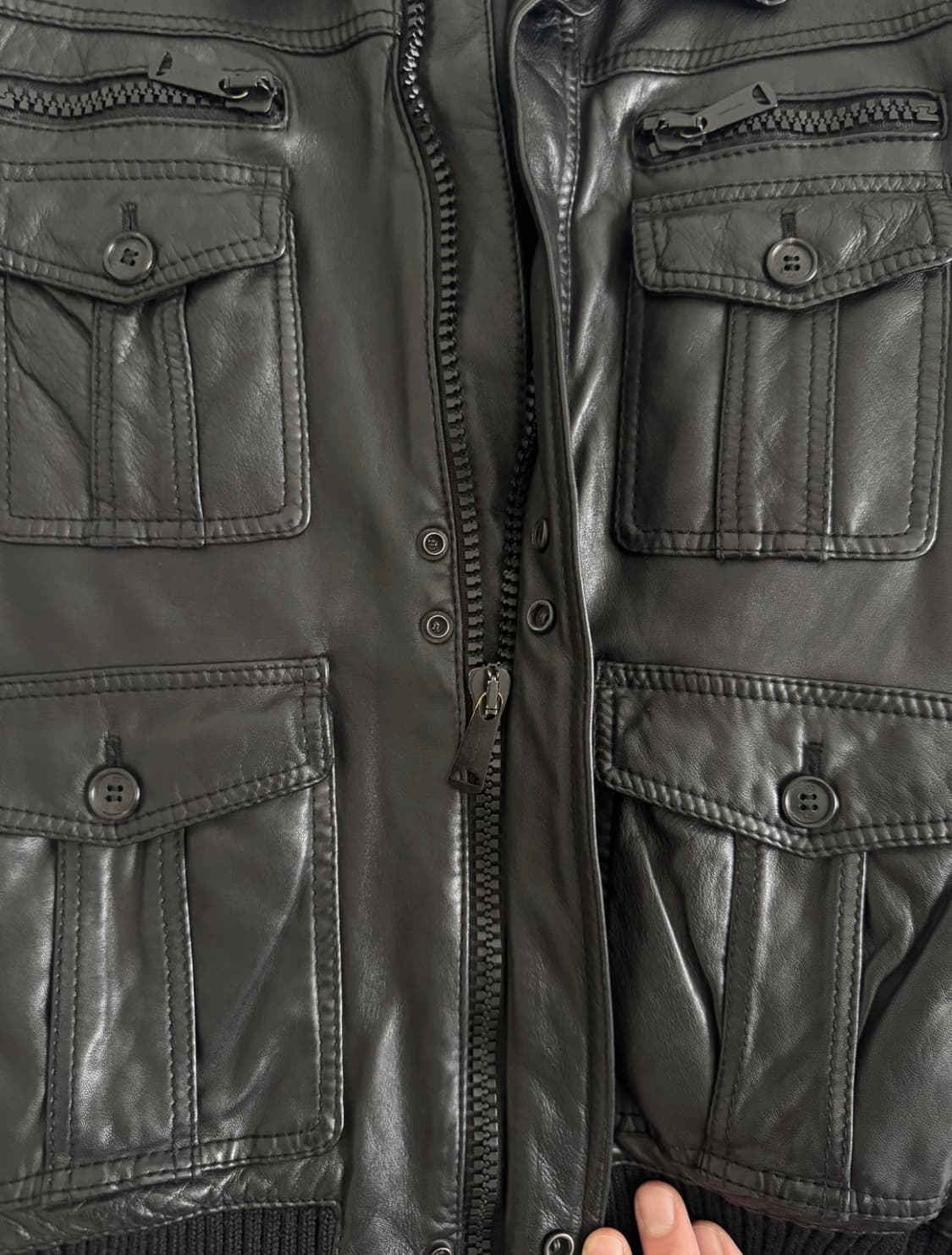 (구매) 디올옴므 4포켓 레더자켓 46사이즈 상품이미지2