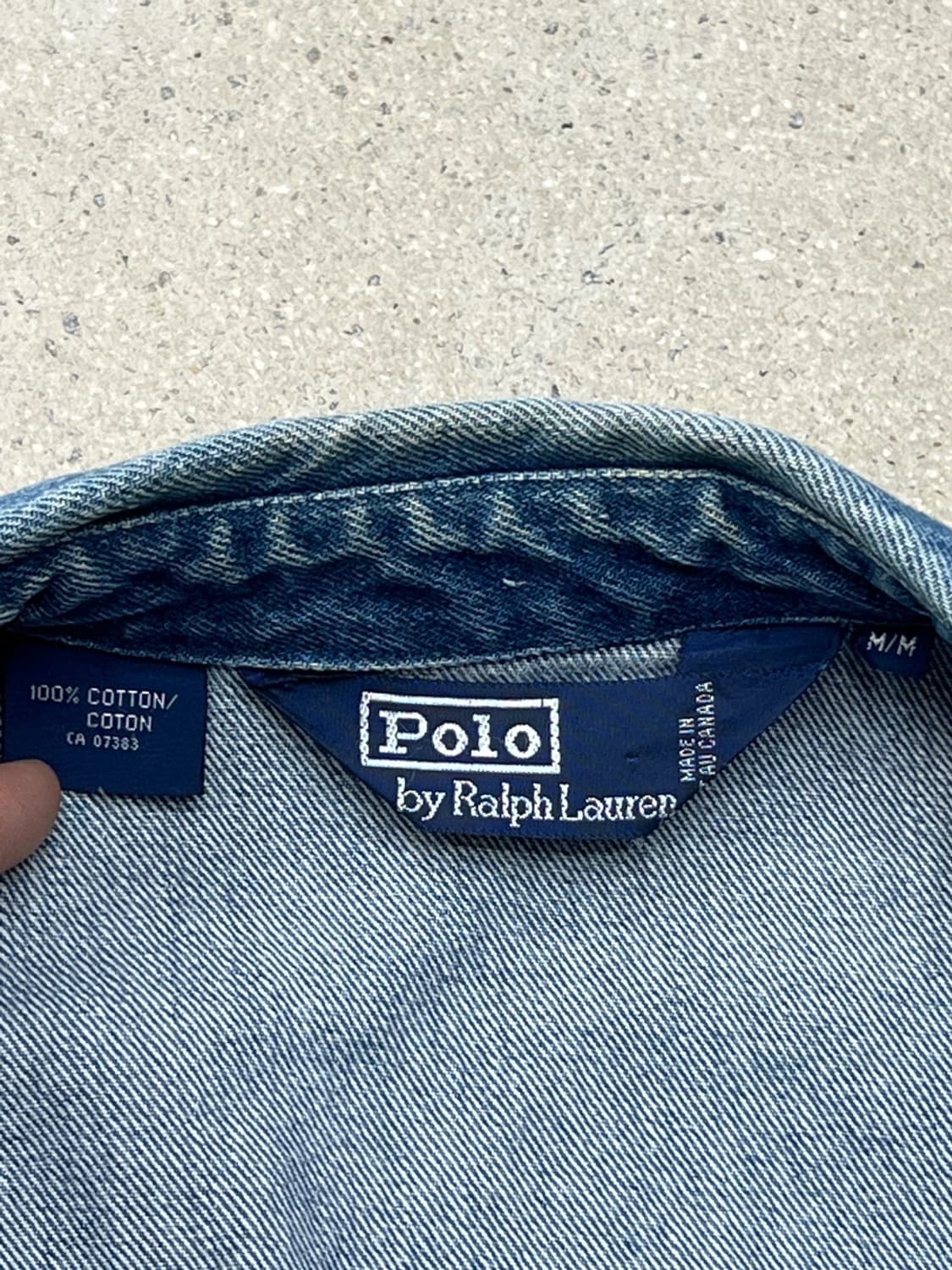 폴로랄프로렌 90s 데님 해링턴 자켓 상품이미지6