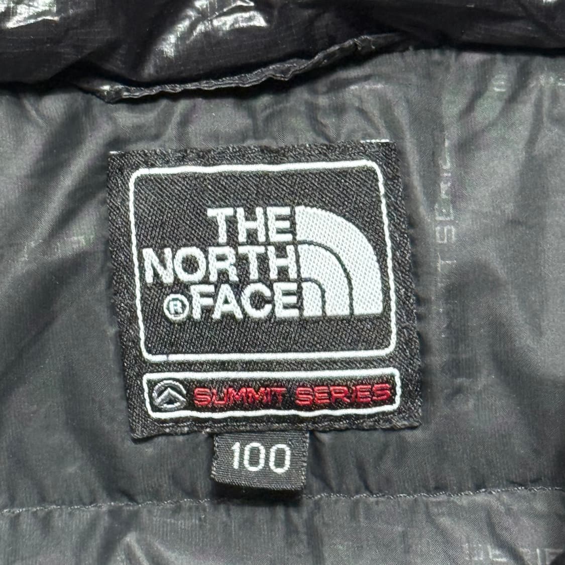 100 노스페이스 블랙 써밋 경량패딩 상품이미지4
