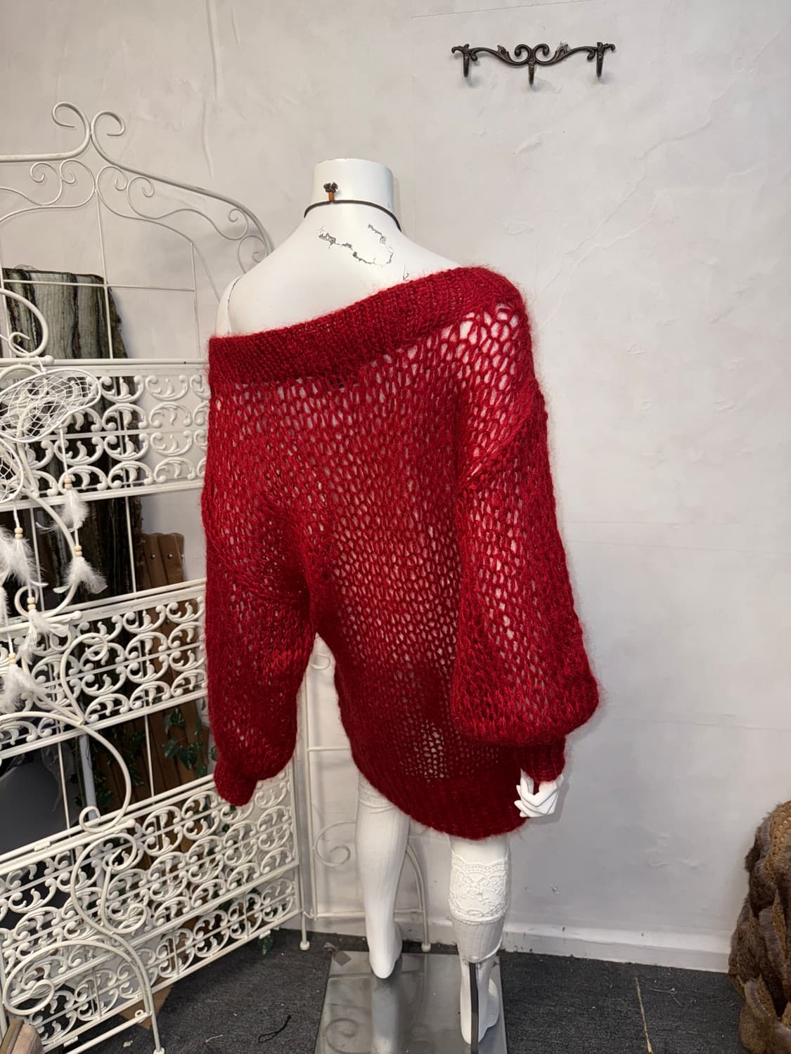 Hysteric Glamour red grunge net knit 상품이미지10