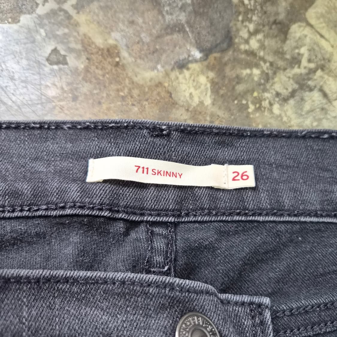 26) 리바이스 흑청 청바지 데님 팬츠 블랙진 상품이미지4