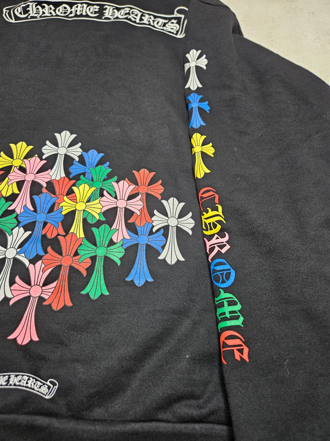 [XL] 크롬하츠 멀티컬러 크로스 후드티 상품이미지2