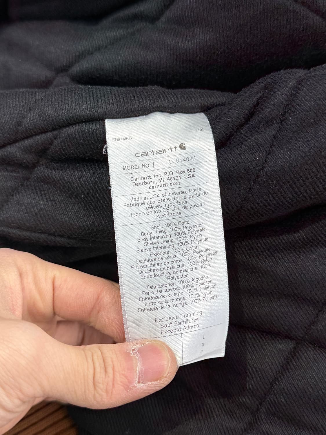 칼하트 브라운 j140 후드 워크 집업 자켓 상품이미지8