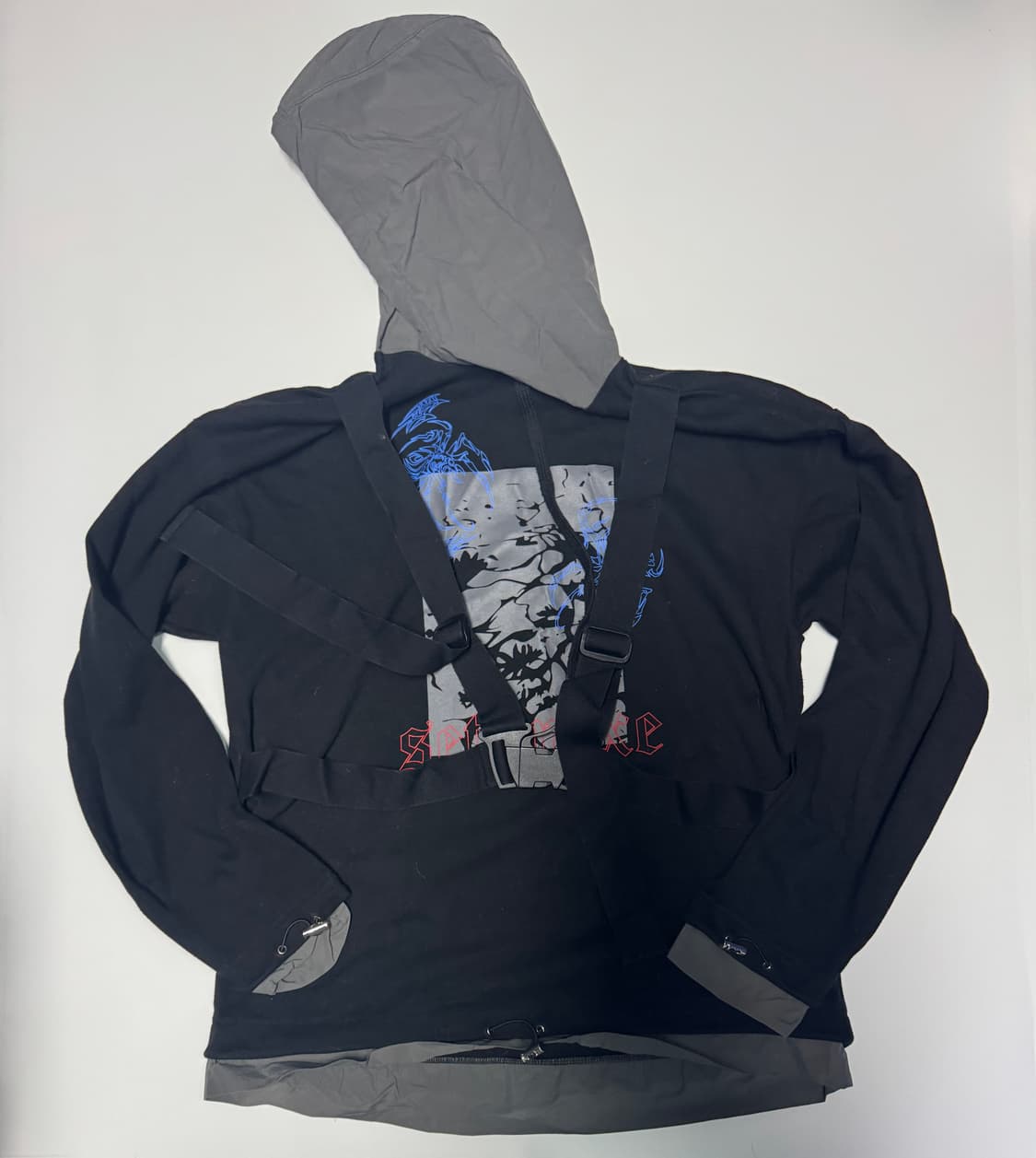 희귀!! 셋업이엑스이 엑스 버클 빈티지 스웻 후드티 F 상품이미지2