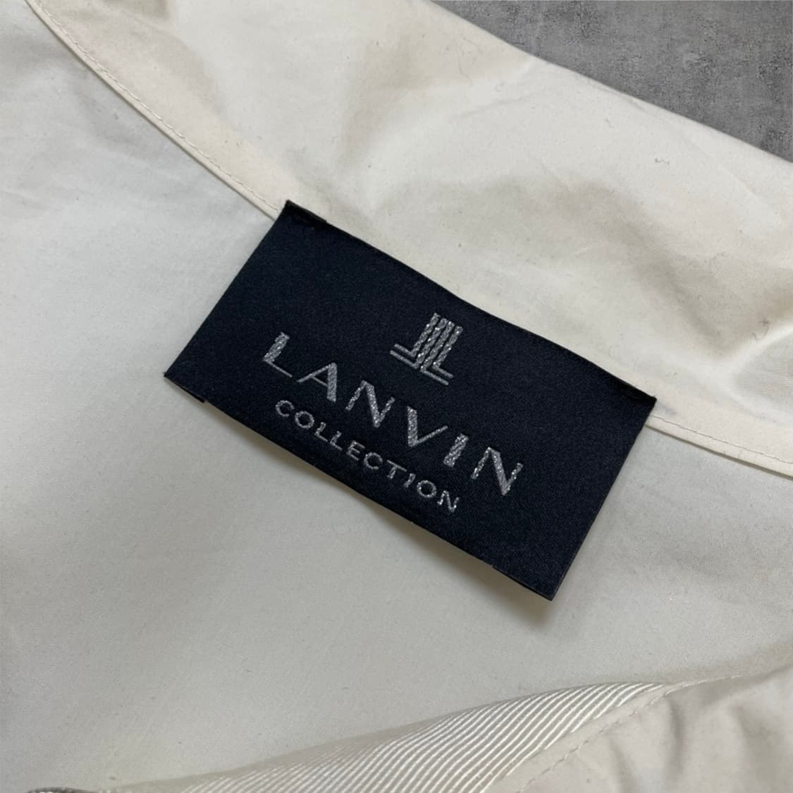 랑방 Lanvin 아이보리 하이넥 프릴 집업 자켓 82-94-160 상품이미지3