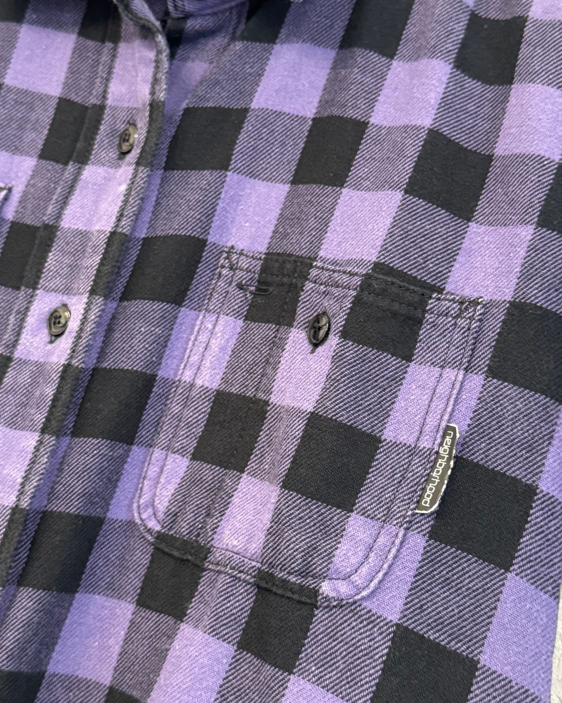 네이버후드 2002 플란넬 체크 셔츠 상품이미지3