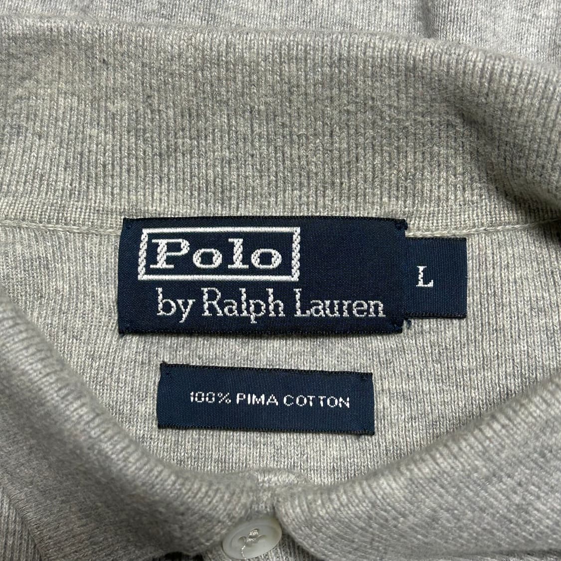 Polo Ralph Lauren 그레이 피마코튼 카라 니트 상품이미지2