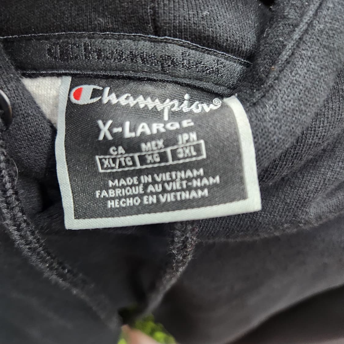 올드스쿨 챔피온 사이드 레터링 후드티 2XL 상품이미지5