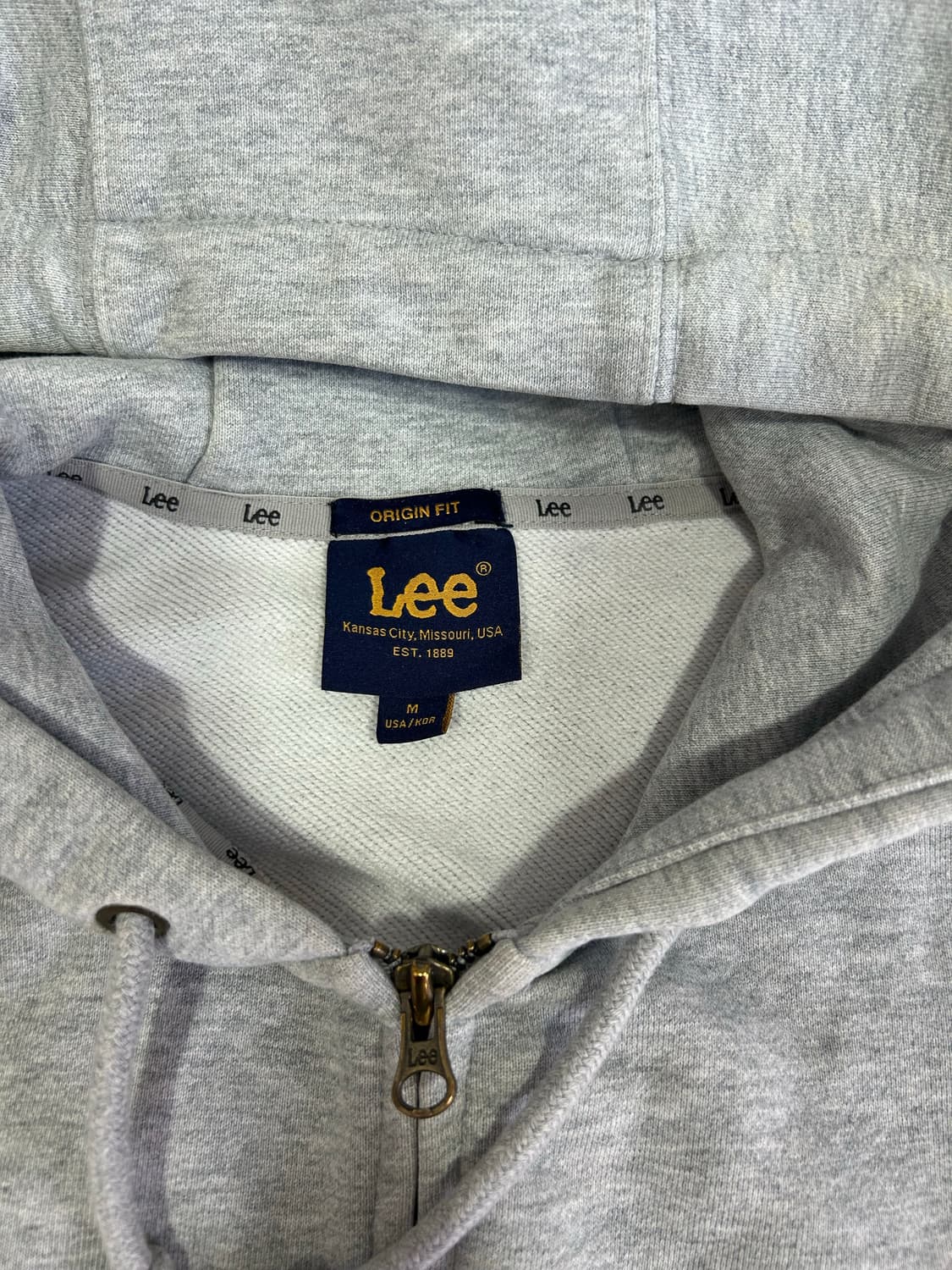 리 그레이 기본 후드집업 데일리 상품이미지4