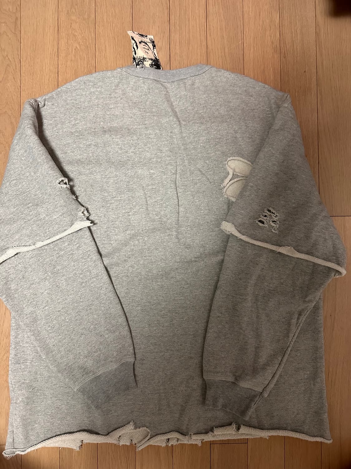 MISBHV 미스비헤이브 21AW 바르샤바 디스트로이드 맨투맨 (멜런지  상품이미지7