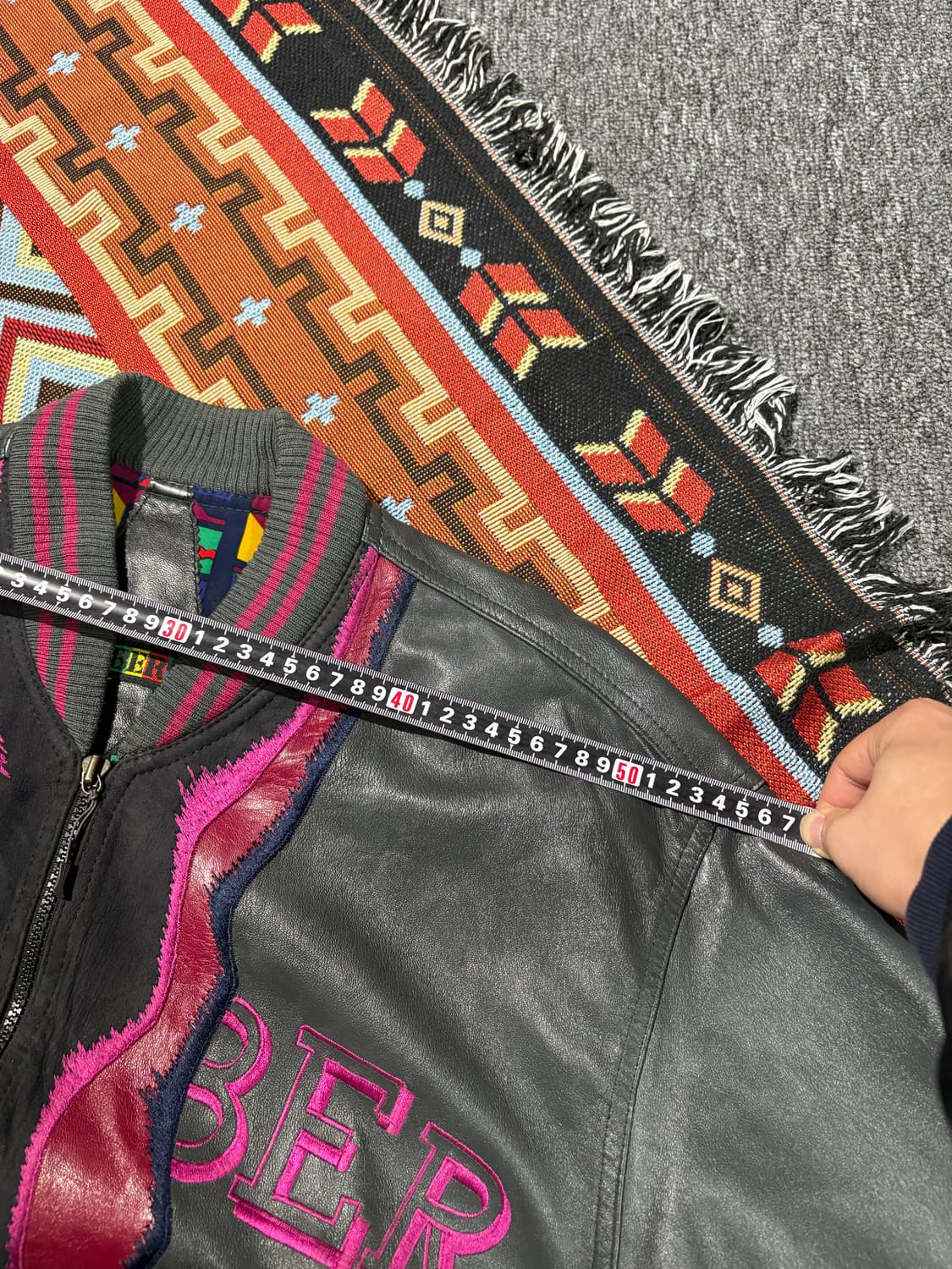 빈티지 ROBER 양가죽 봄버자켓 상품이미지10