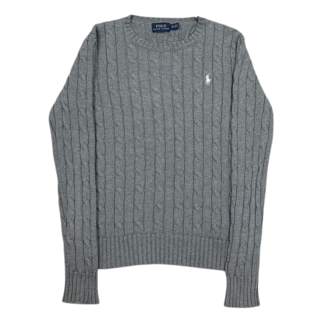 폴로 랄프로렌 그레이 꽈배기 케이블 니트 XS 상품이미지1
