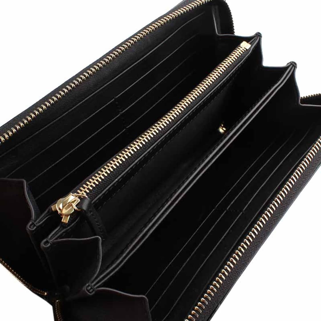 구찌 블랙 구찌시마 페이던트 금장 지피 장지갑(309757) 상품이미지4