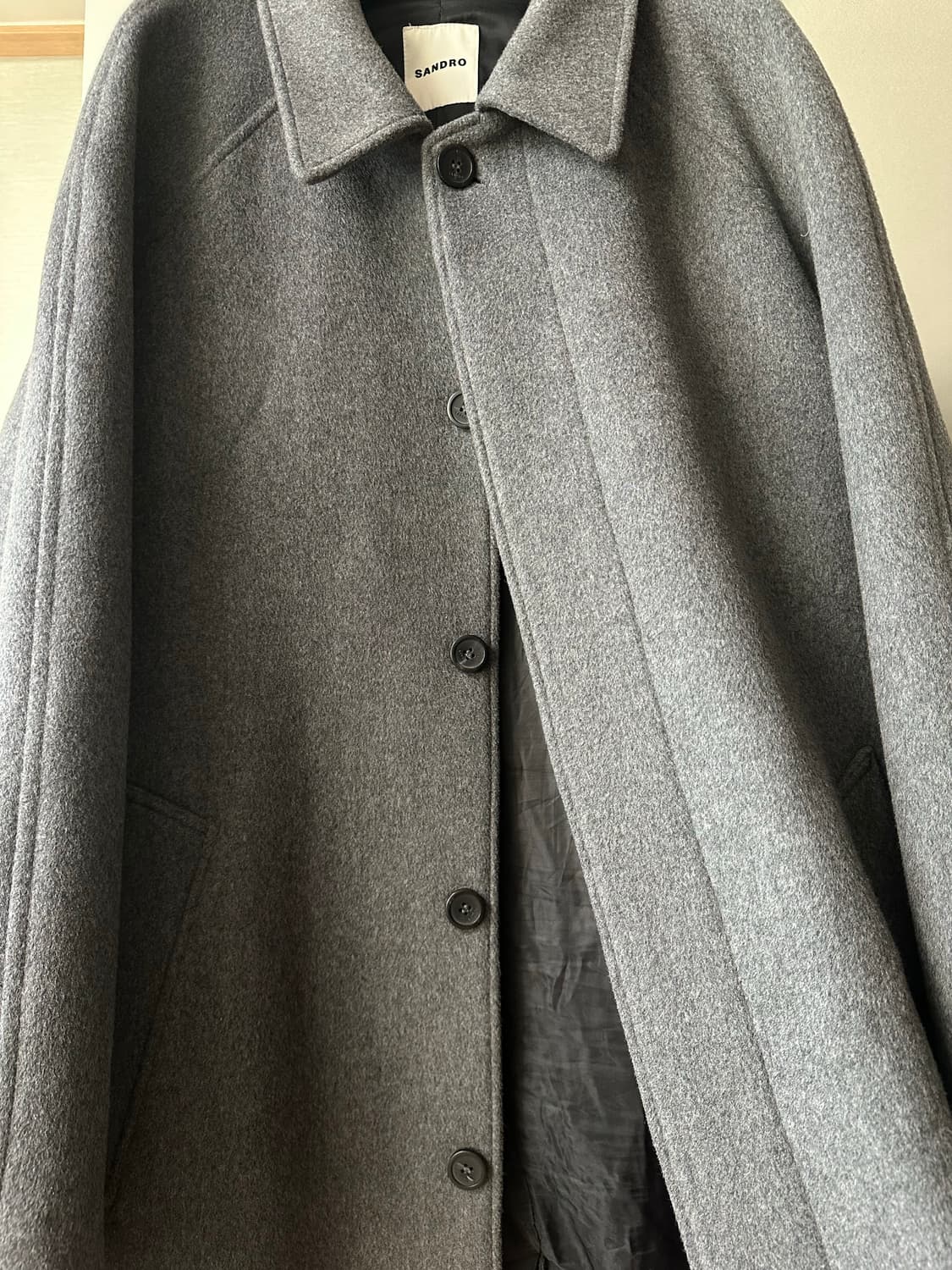 산드로 울 캐시미어 코트 새상품급 상품이미지4