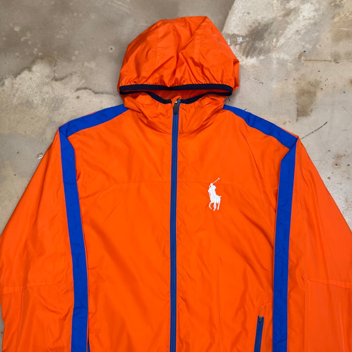 XS 폴로랄프로렌 빅포니 오렌지 후드 바람막이 상품이미지1
