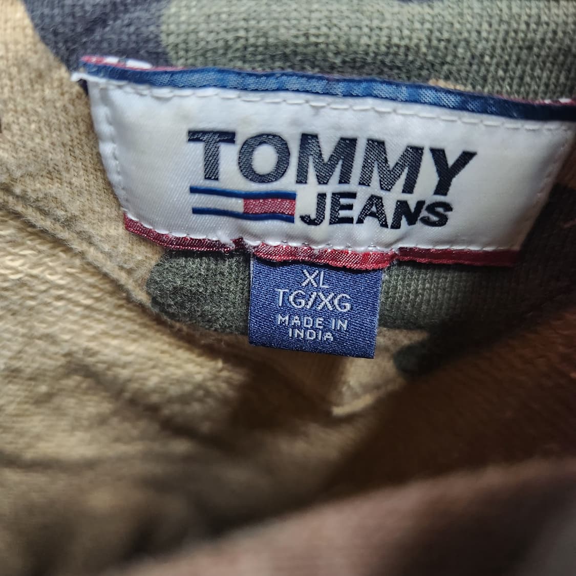 타미진스 빅로고 카모플라쥬 빈티지 후드티 XL(XL) 상품이미지5