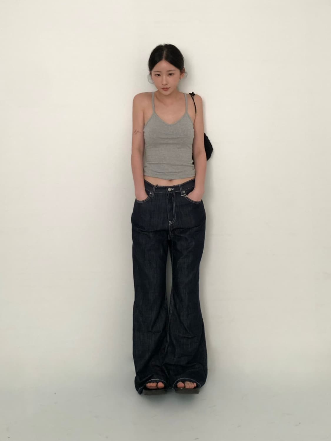 [YUE] yue project 쿨생지 부츠컷 데님 상품이미지1