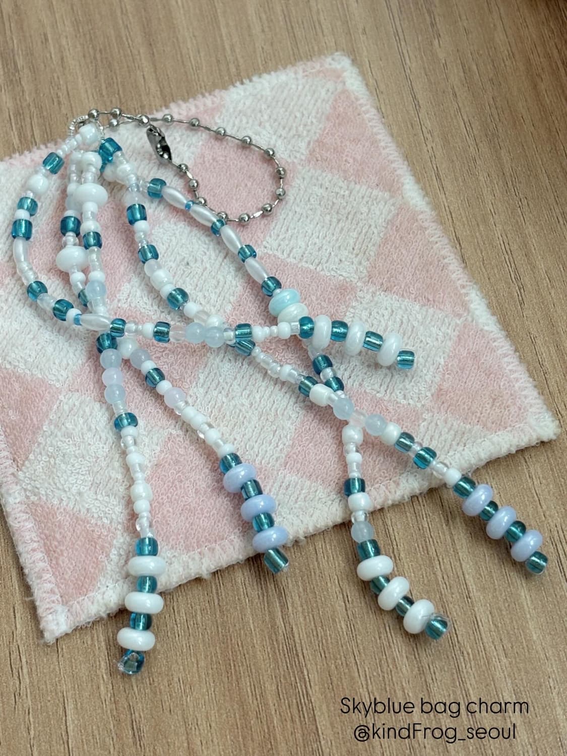 longlong sky blue bag charm 상품이미지2