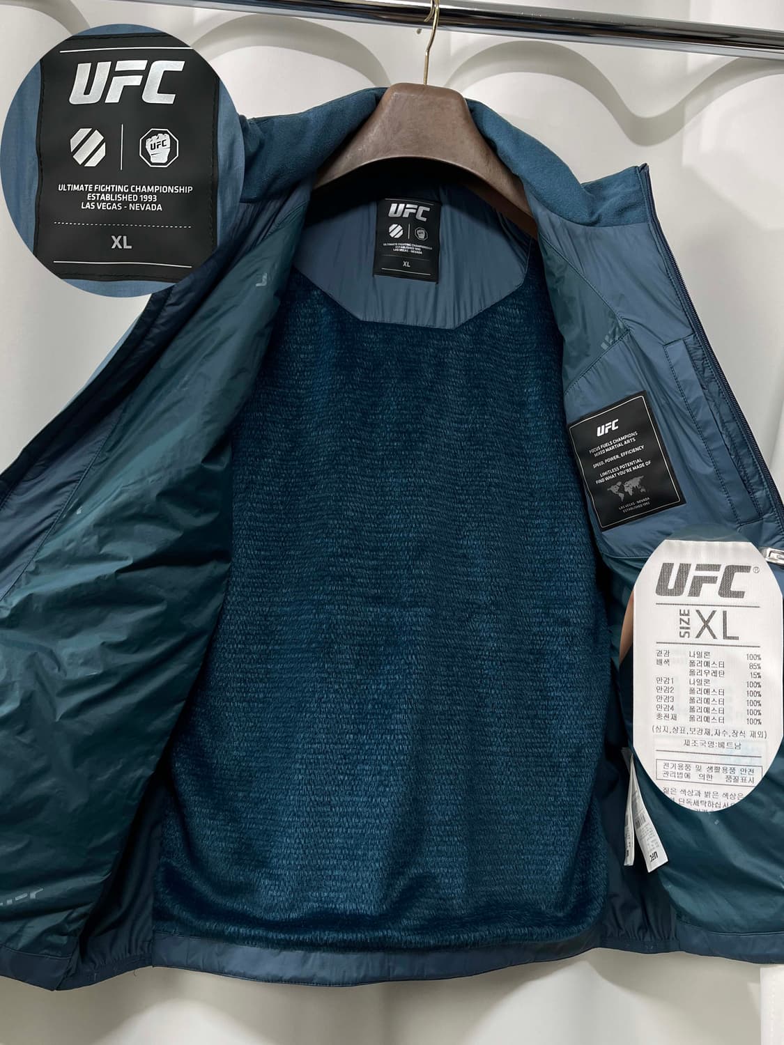 UFC 프리마로프트 가드 레귤러핏 패딩 베스트 자켓 상품이미지3