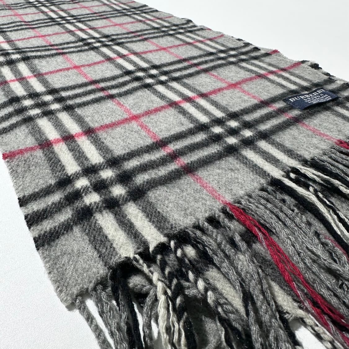 버버리 캐시미어 100% 체크 머플러 목도리 상품이미지4