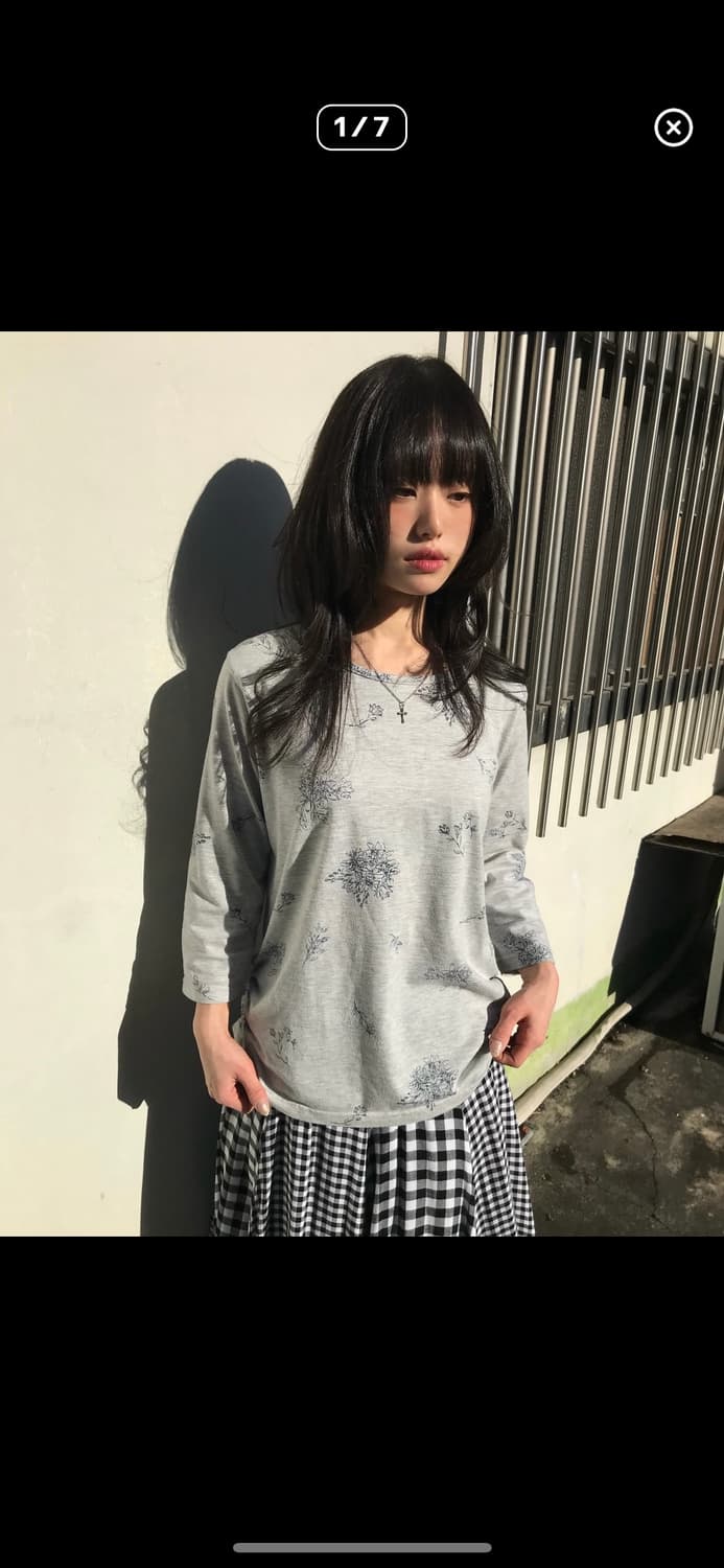 모호 빈티지 플로럴 슬리브 상품이미지1